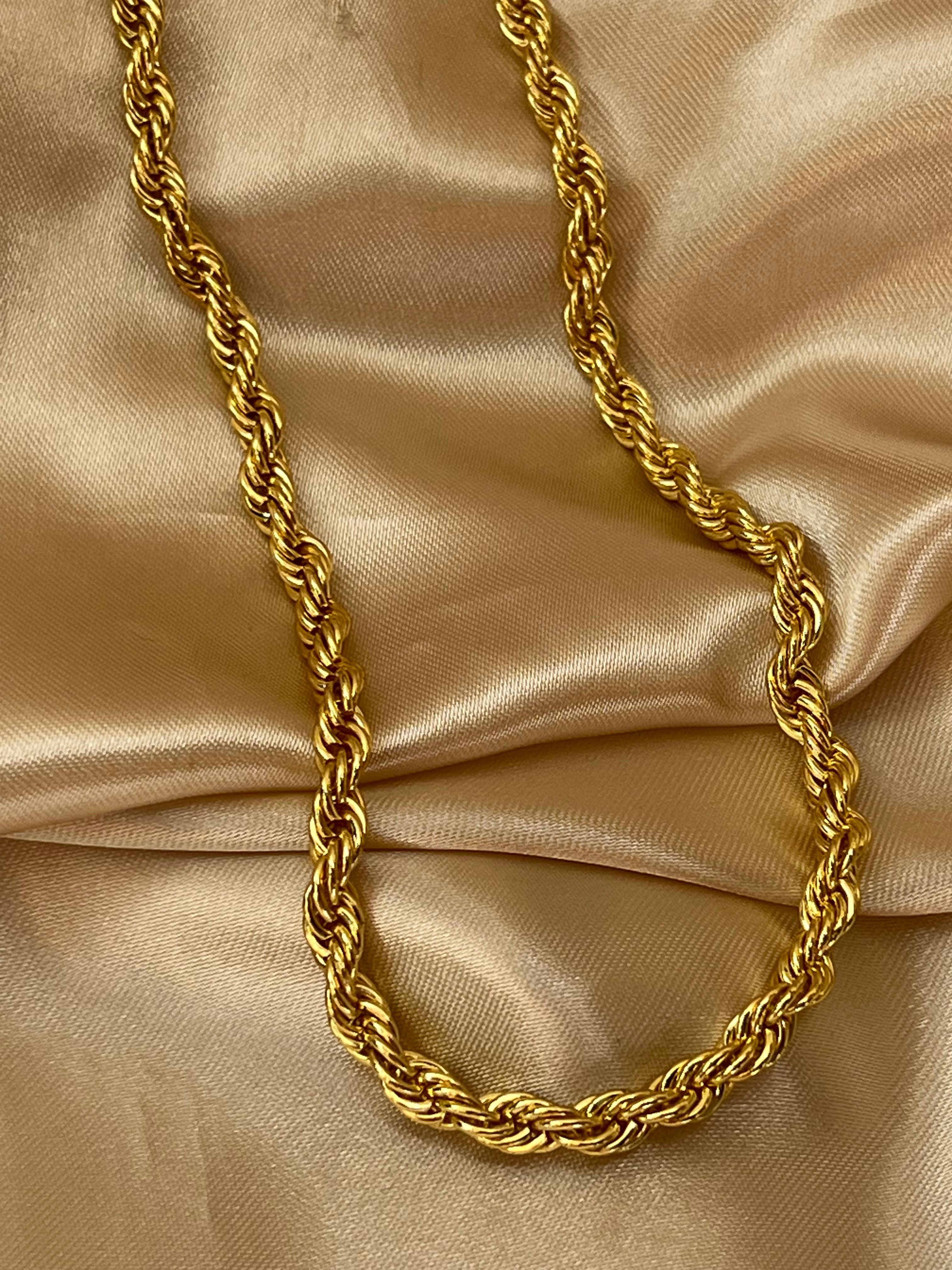 Cadena chunky (grande) trenzada elegante, vista principal